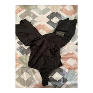 🌵~ Knit bodysuit/swimsuit (black) ✨ daylight